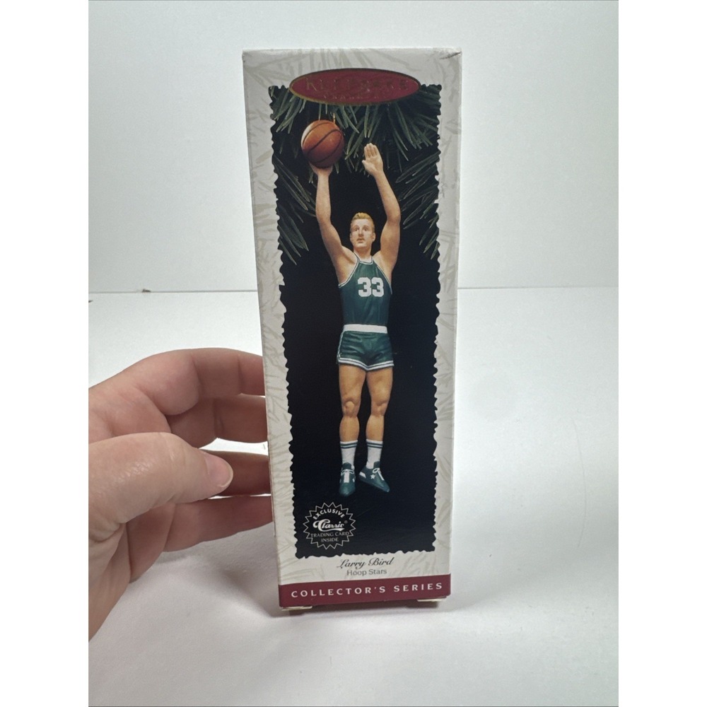 Larry Bird Hallmark Keepsake Christmas Ornament NBA Basketball Celtics NIB 1996